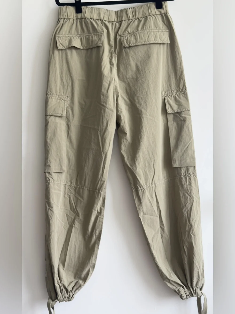 CLOSED Light Olive Men Cargo Parachute Pants Size 34 - Picture 6 of 11